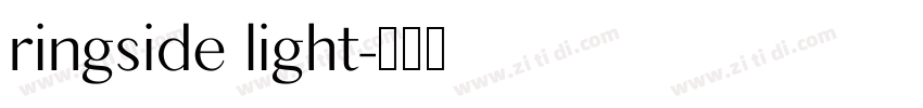 ringside light字体转换
